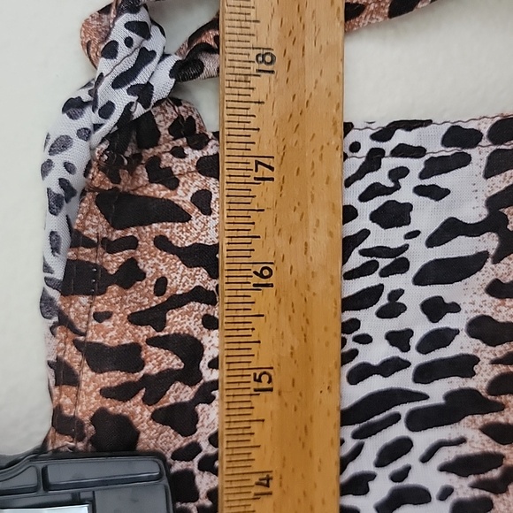 Ganesh Animal Print Coverup Wrap Skirt For Swimsuit XL - Picture 6 of 9